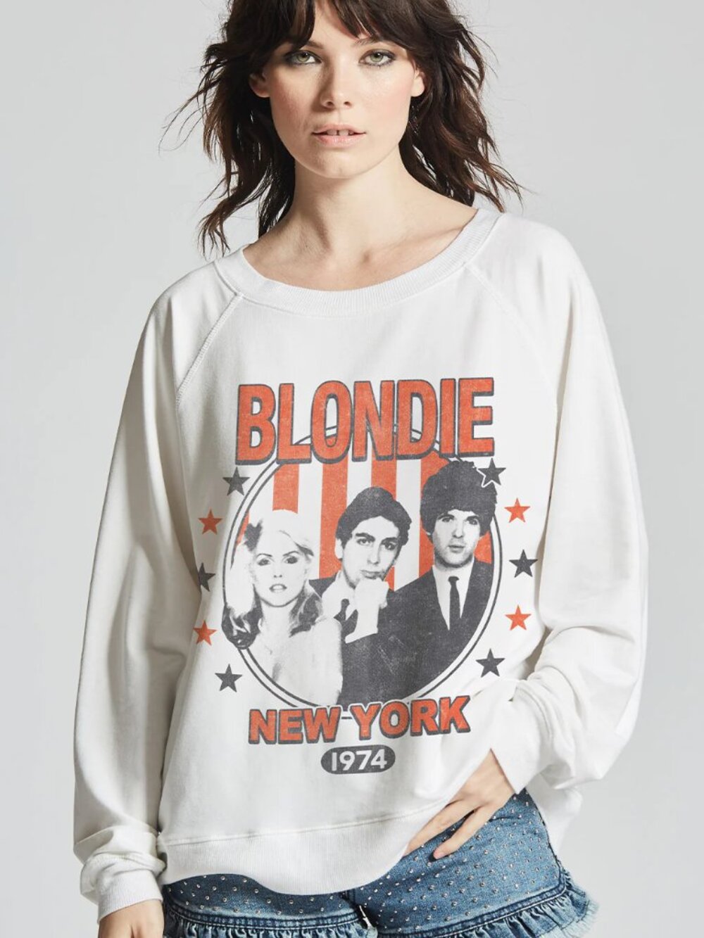 NWT Recycled Karma Blondie New York 1974 Sweatshirt - Med.